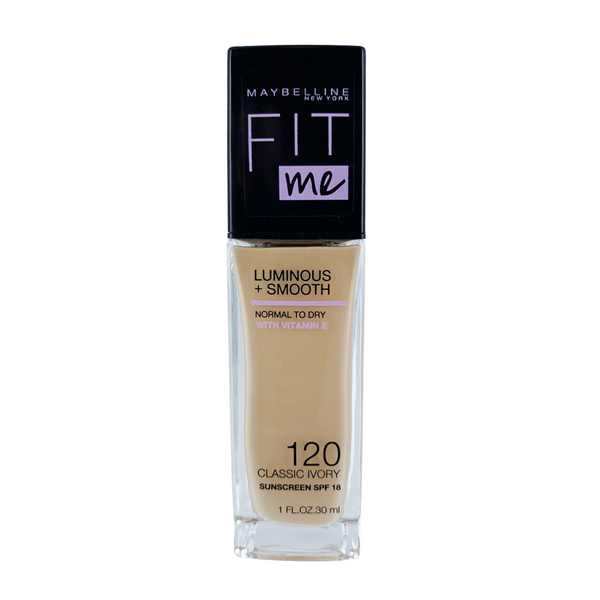 Maybelline Fit Me Luminous & Smooth Foundation | 120 Classic Ivory